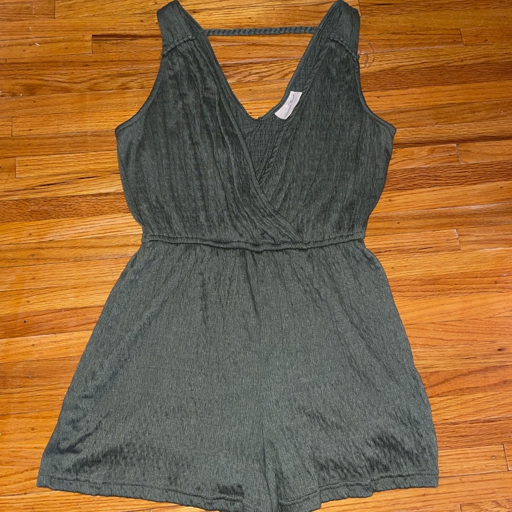 Olive green romper